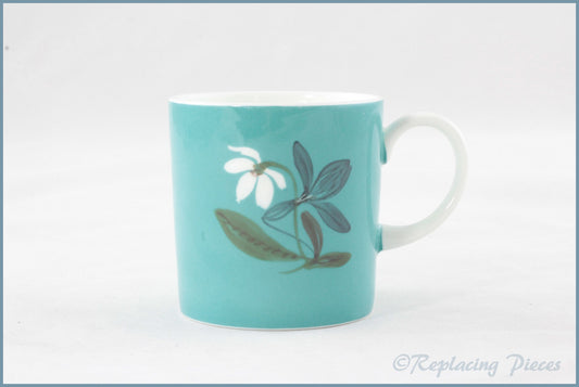 Wedgwood (Susie Cooper) - Flower Motif (Series B) - Coffee Can (Turquoise)