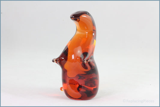 Wedgwood - Glass Otter Figurine (Orange)
