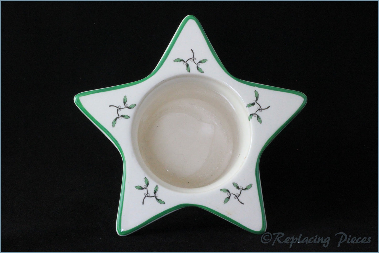 Spode - Christmas Tree - Star Shaped Candle Holder