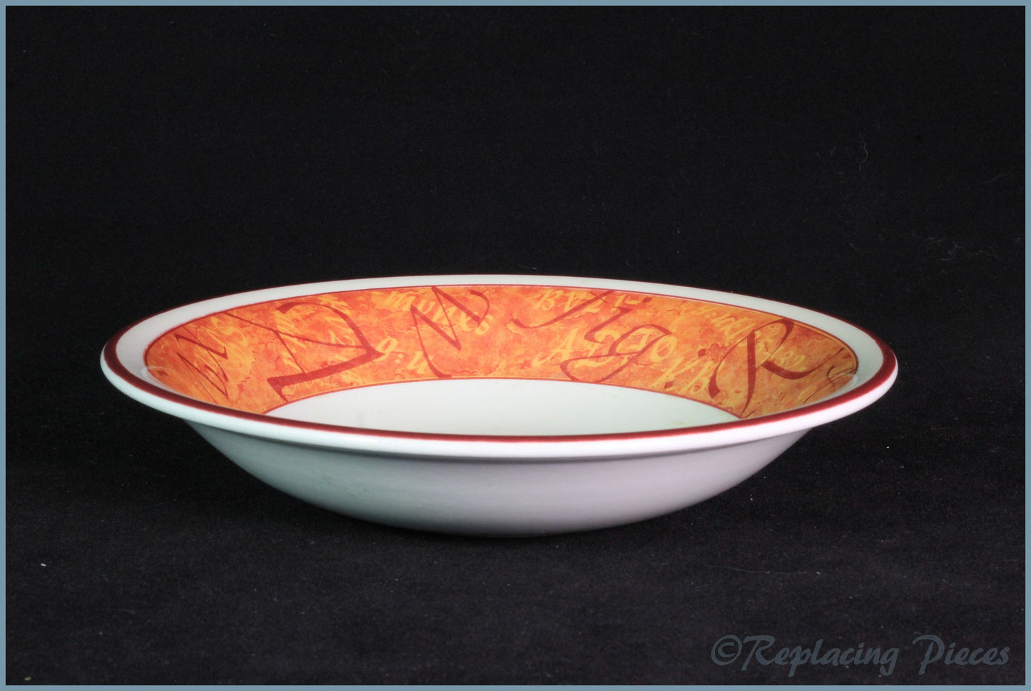 Staffordshire - Oxford Script - 7 7/8" Soup Bowl