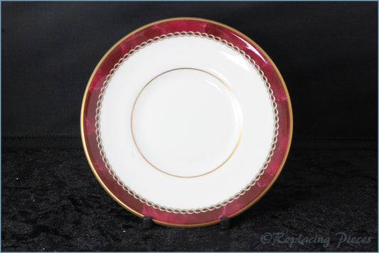 Royal Worcester - Medici (Ruby) - Coffee Can Saucer