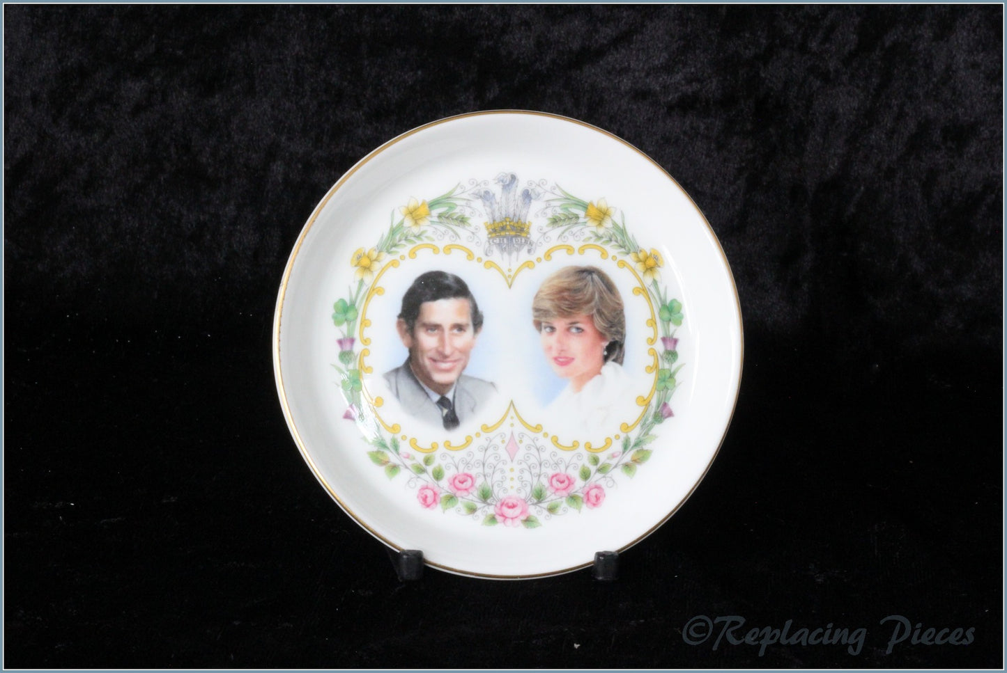 Crown Staffordshire - Coaster - Wedding Of Charles & Diana