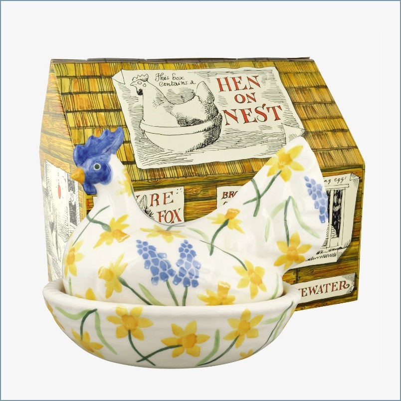 Emma Bridgewater - Little Daffodils - Large Hen On Nest (Boxed)