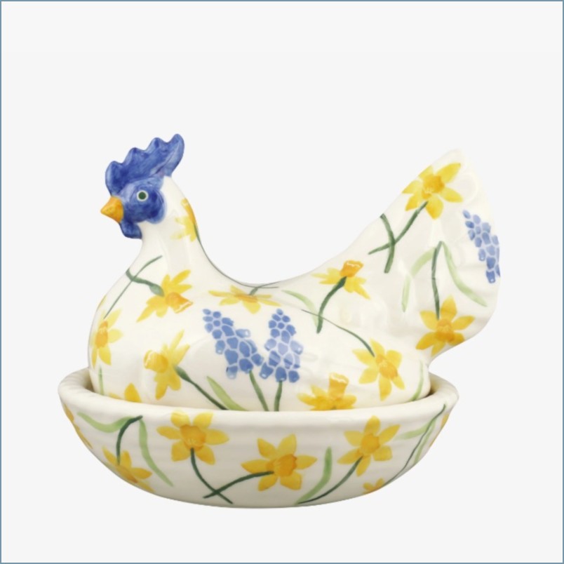 Emma Bridgewater - Little Daffodils - Large Hen On Nest (Boxed)