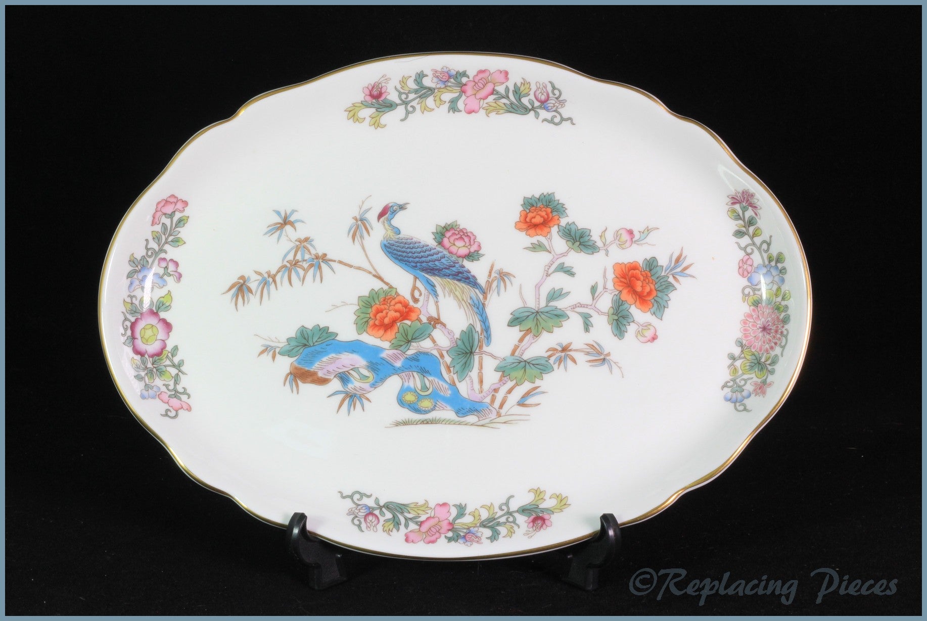 Wedgwood - Kutani Crane (Gold Edge) - Dressing Table Tray