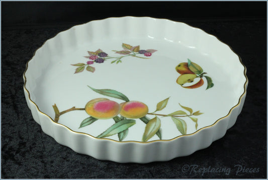 Royal Worcester - Evesham Gold - 10 1/2" Flan Dish