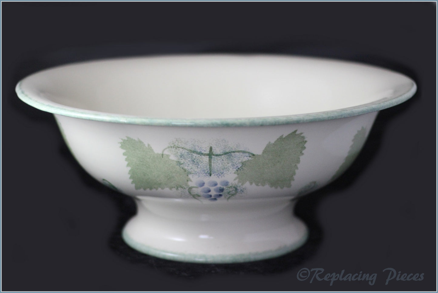 Poole - Vineyard - 15" Footed Centrepiece Bowl
