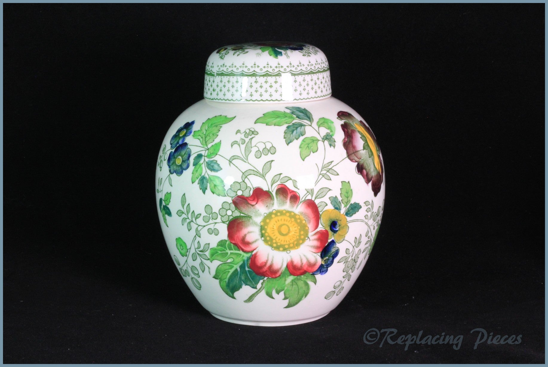 Masons - Paynsley Green - Ginger Jar (large)