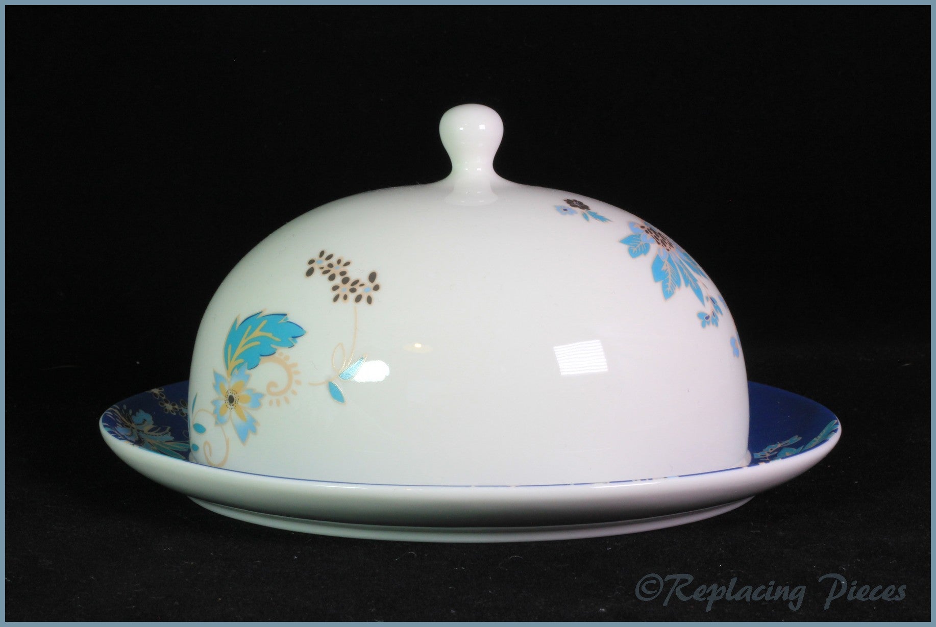 Denby - Monsoon (Veronica) - Lidded Butter Dish