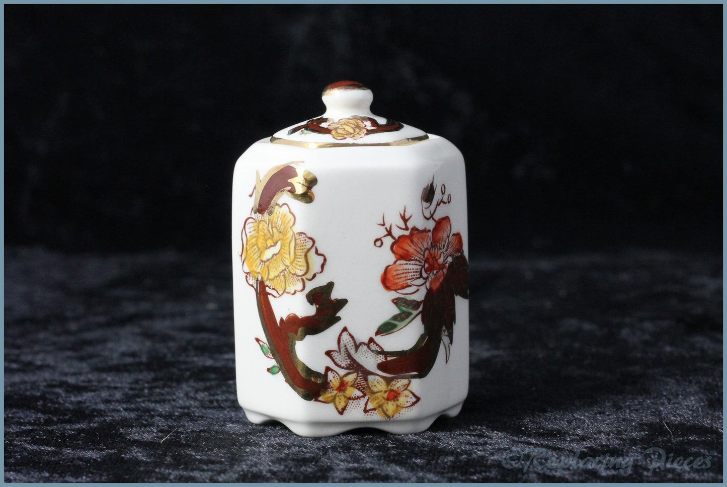 Masons - Brown Velvet - Hexagonal Jar (miniature)