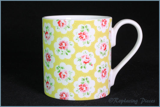 Churchill - Cath Kidson - Mug (Yellow With Pink Flowers)