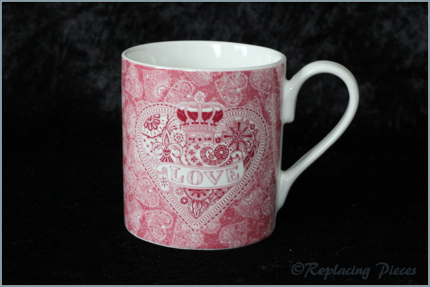 Queens - Made With Love - Mug (Full Pink Pattern)