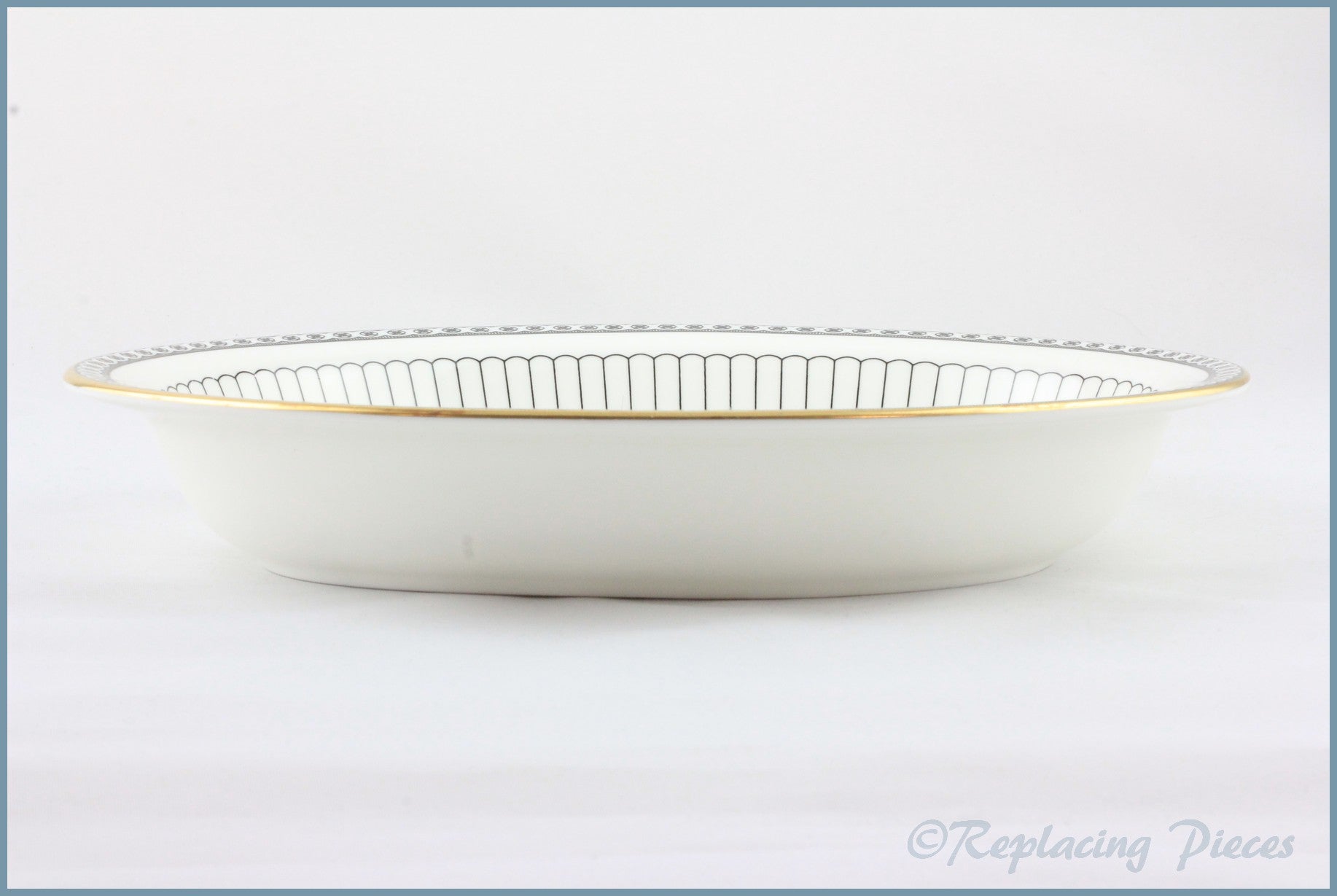 Wedgwood - Colonnade (Black) (R4340) - Open Vegetable Dish