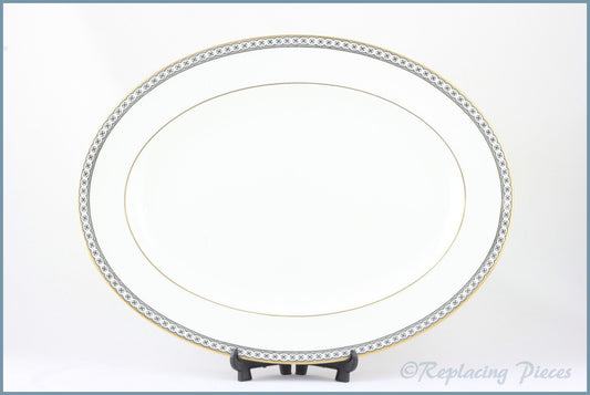 Wedgwood - Colonnade (Black) (R4340) - 15 1/2" Oval Platter