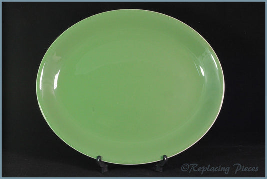 Poole - New Forest Green - 12" Oval Platter