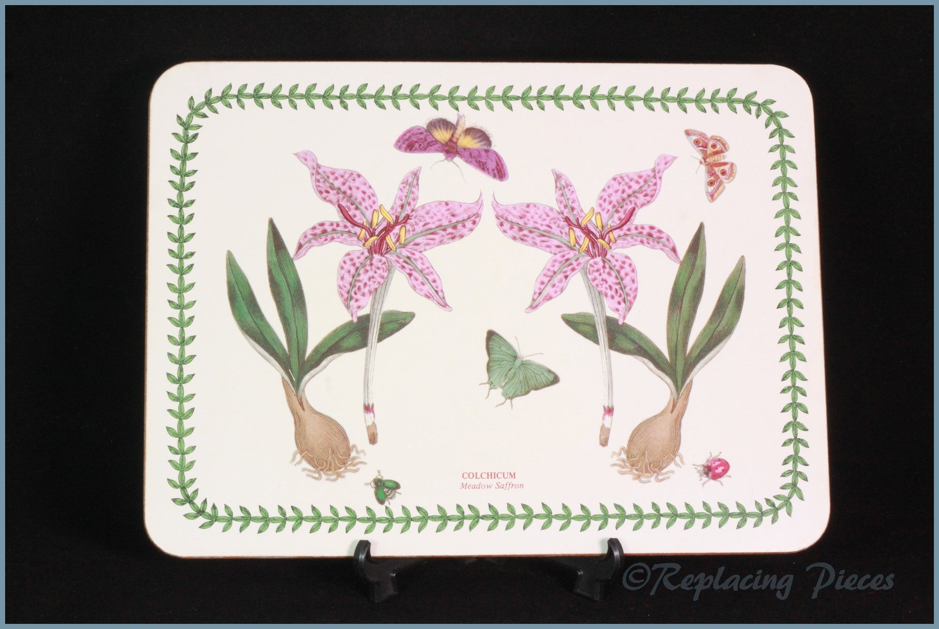 Portmeirion - Botanic Garden - Oblong Place Mat (Meadow Saffron)