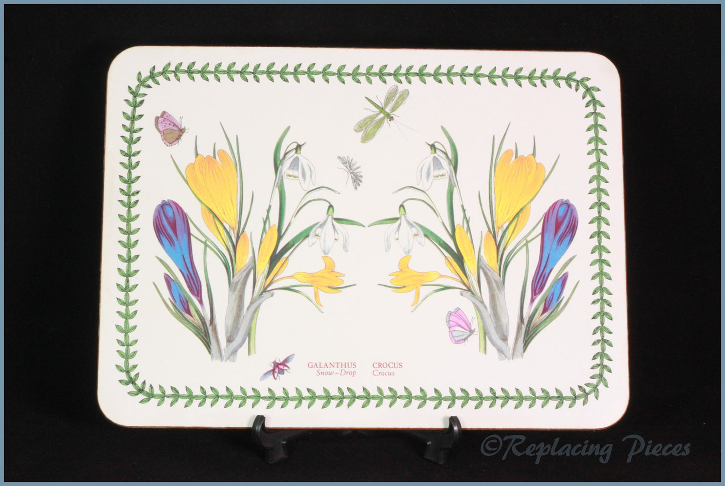 Portmeirion - Botanic Garden - Oblong Place Mat (Snowdrop & Crocus)