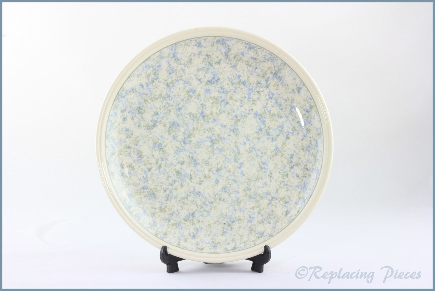 Staffordshire - Unknown (Green & Blue Spongeware) - Dinner Plate