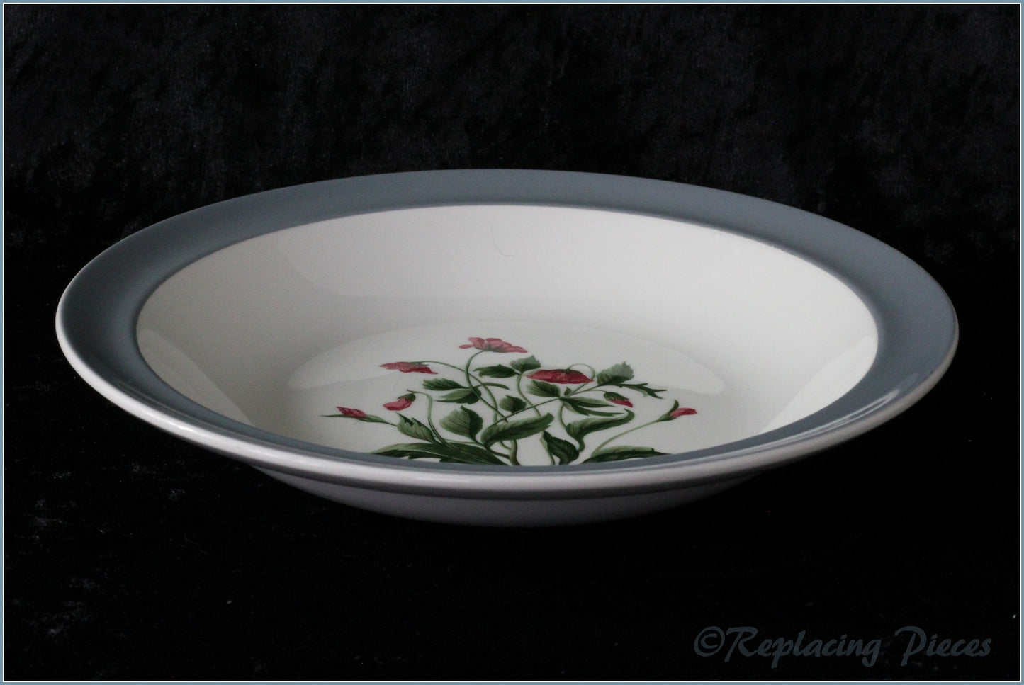 Wedgwood - Mayfield Grey - Rimmed Soup Bowl