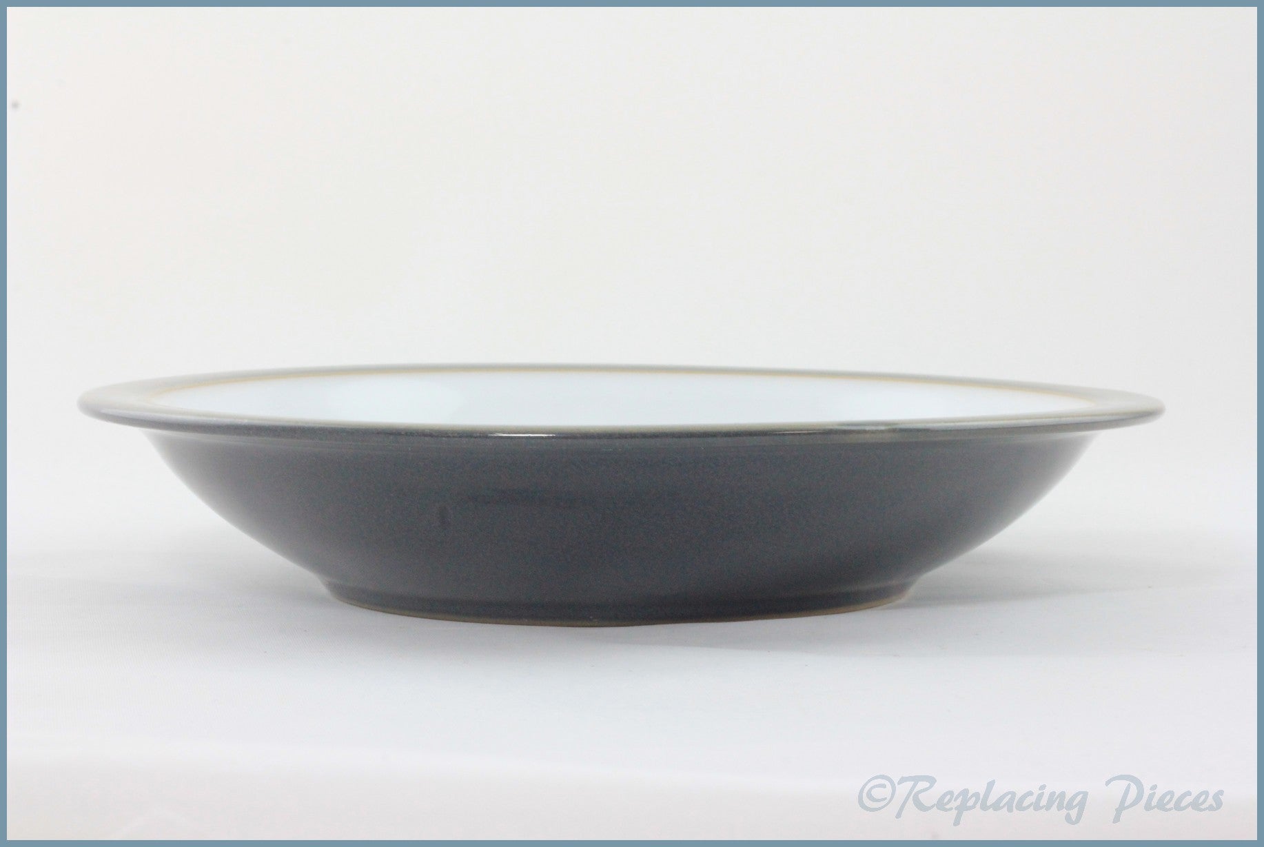 Denby - Saville Grey - 8 3/8" Rimmed Bowl