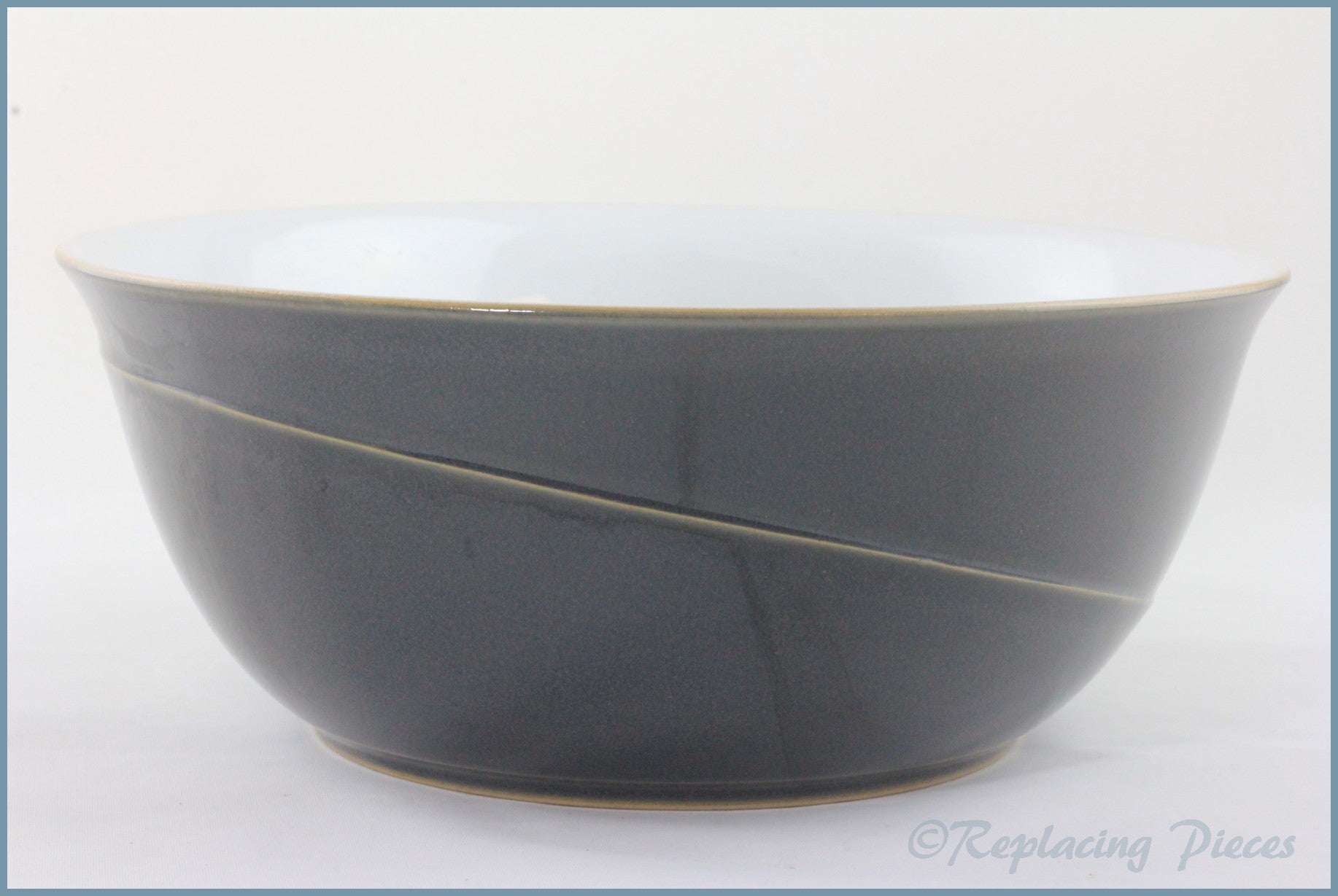 Denby - Saville Grey - 8 7/8" Salad Serving Bowl