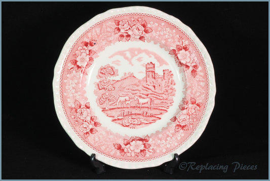 Adams - English Scenic (Pink) - 8 1/8" Salad Plate