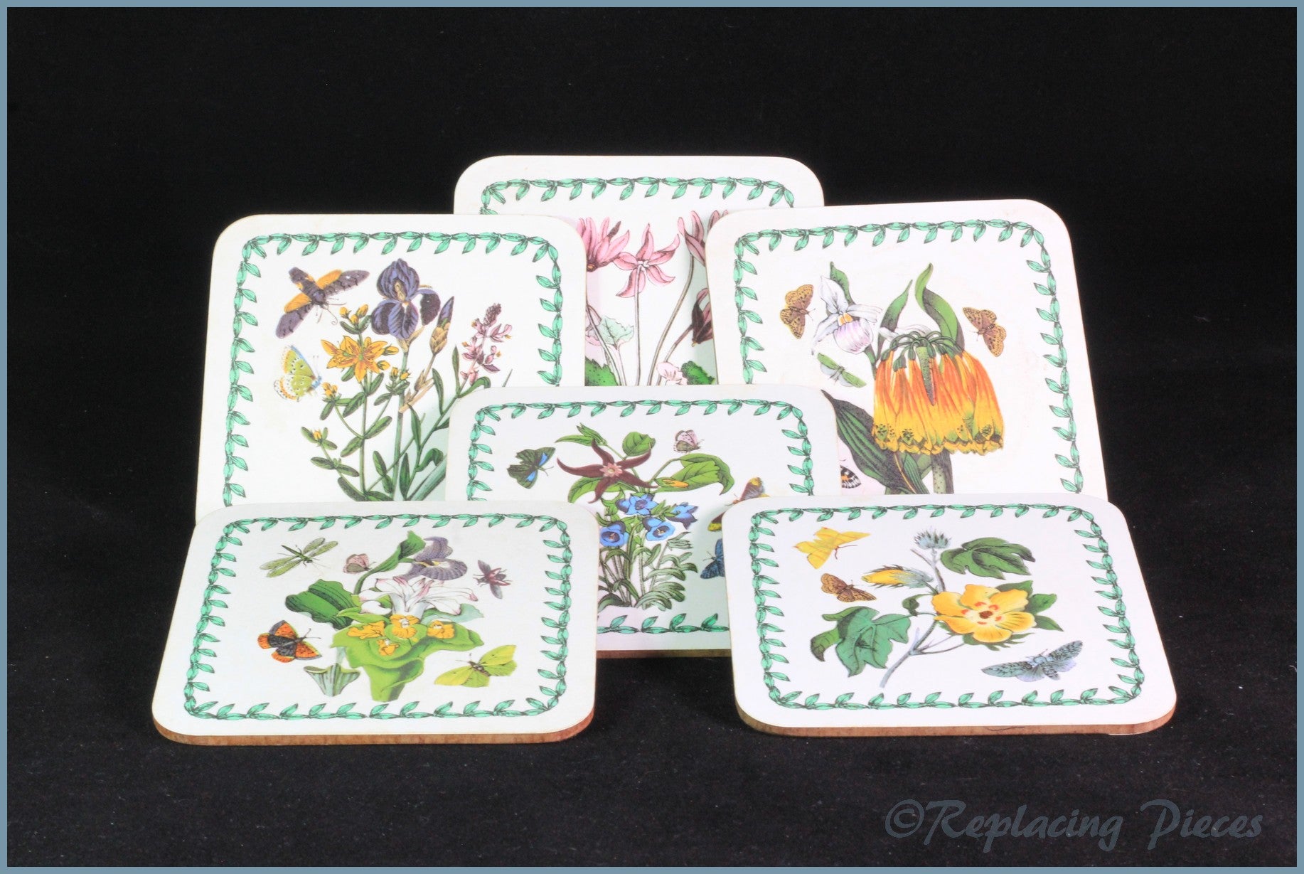 Portmeirion - Botanic Garden - Set Of 6 Square Coasters