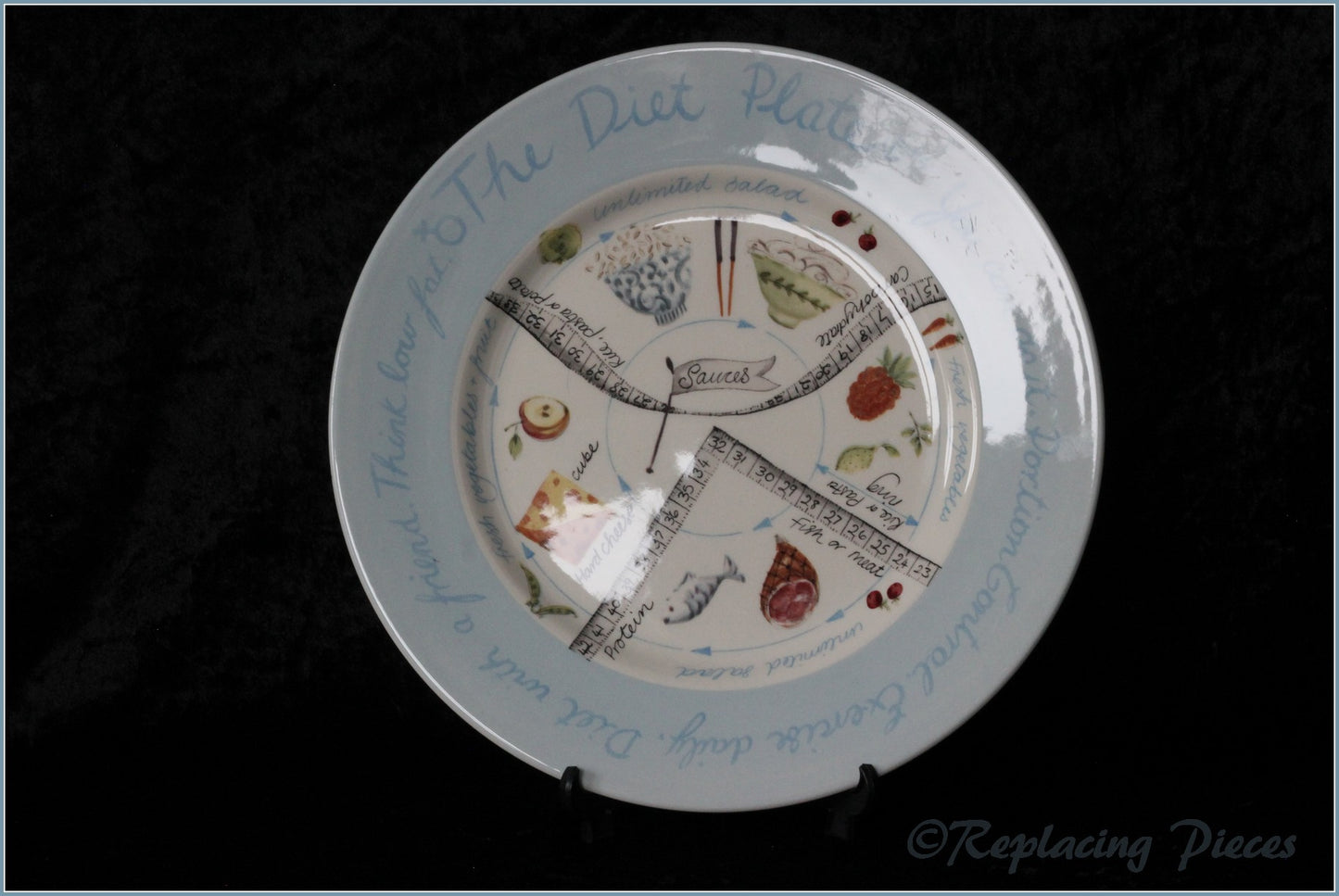 Royal Stafford - The Diet Plate (Original) - Dinner Plate