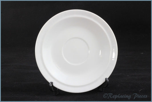 Denby - White Silk - Tea Saucer