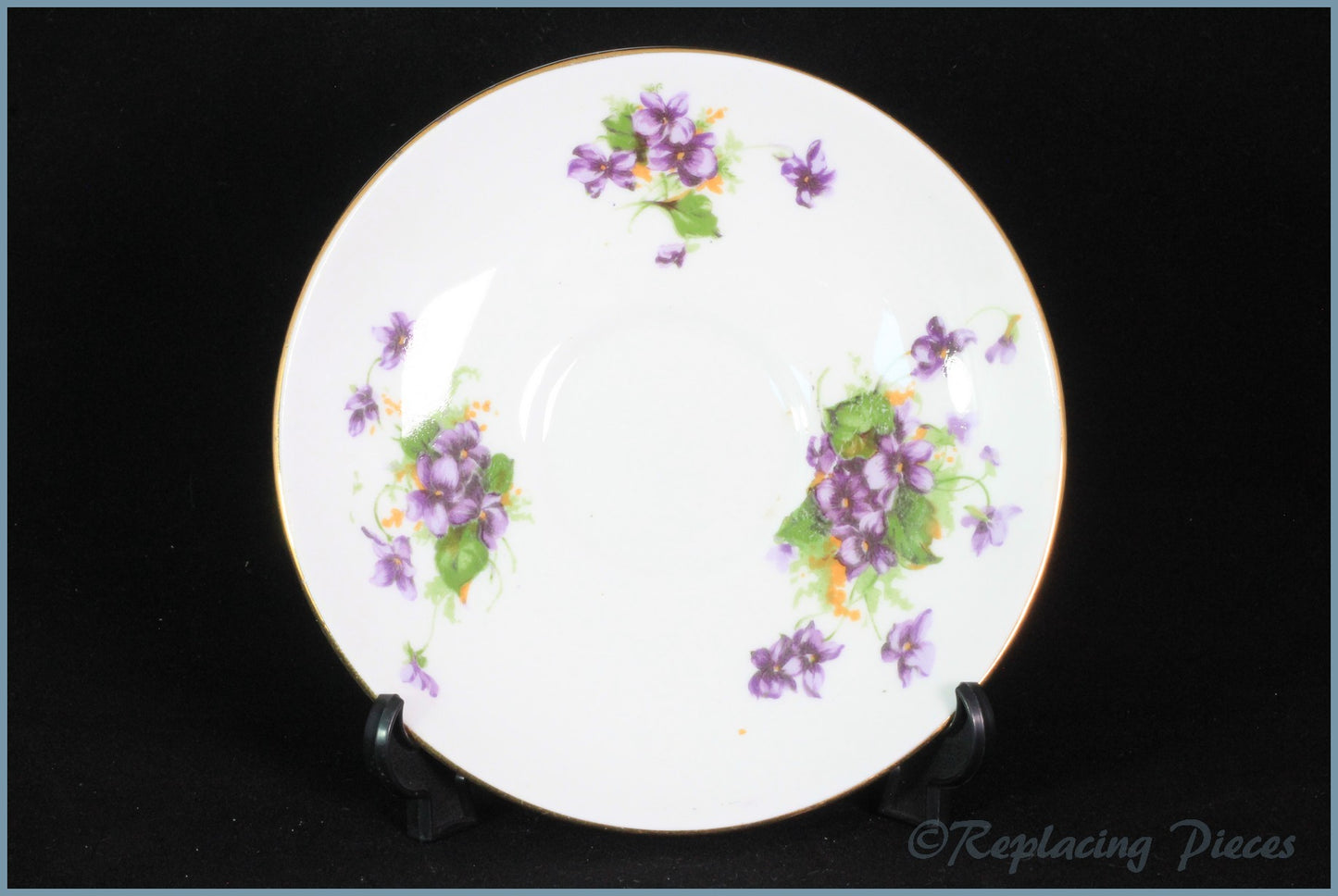 Crown Staffordshire - Violets - Tea Saucer