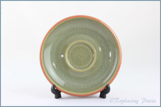 Denby - Fire - Tea Saucer (Green Interior)