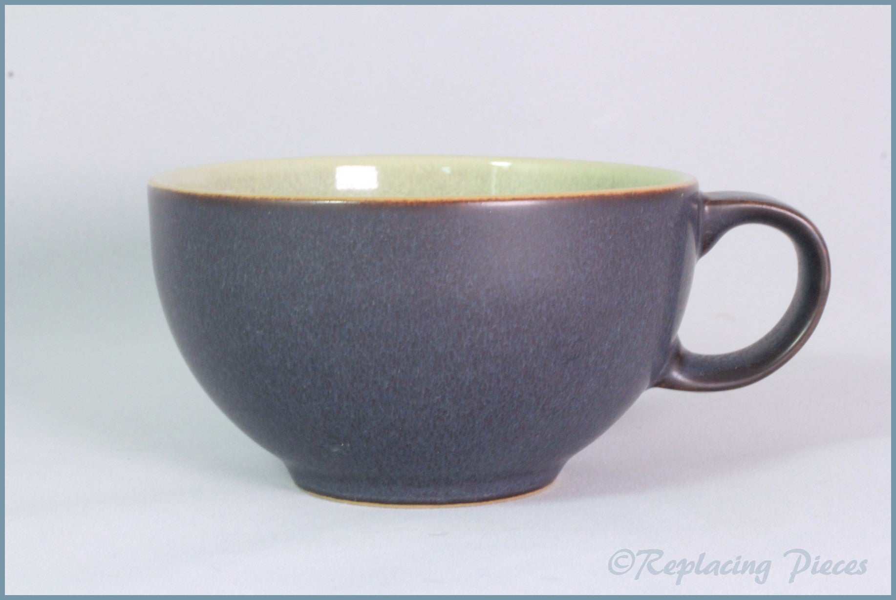 Denby - Energy - Teacup (Green On Charcoal)