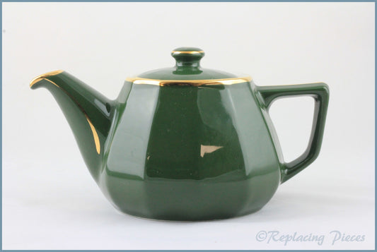 Apilco - Bistro (Green & Gold) - 1 1/2 Pint Teapot
